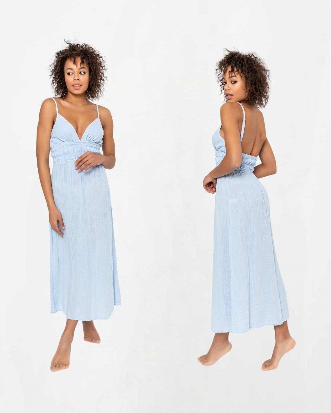 Artemisia Dress: sleeveless black dress with square neckline, fitted bodice, and midi hem