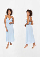 Artemisia Dress: sleeveless black dress with square neckline, fitted bodice, and midi hem