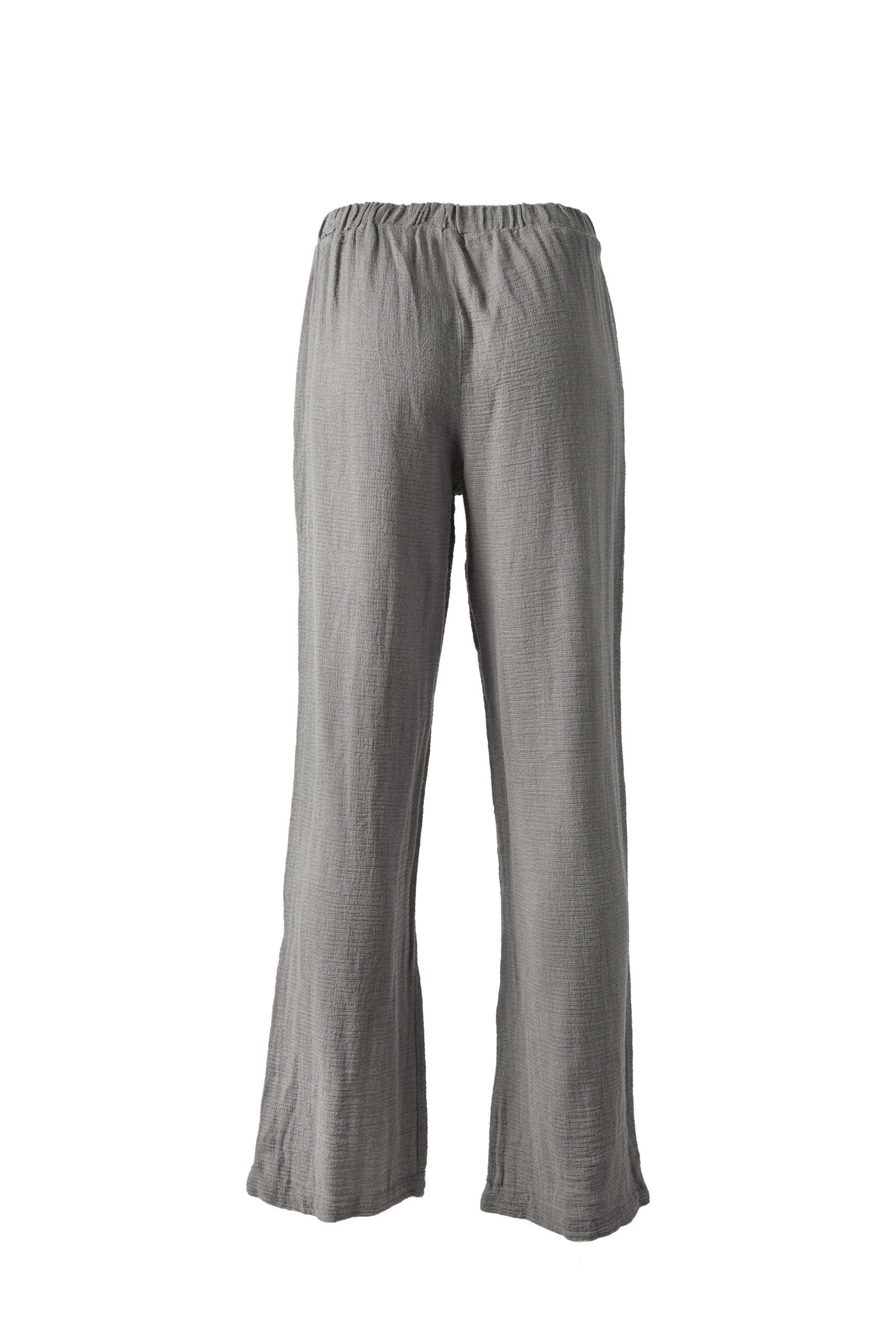 Boho Wide Leg Pants: dark gray wide leg pants with high waist and relaxed fit, ankle length