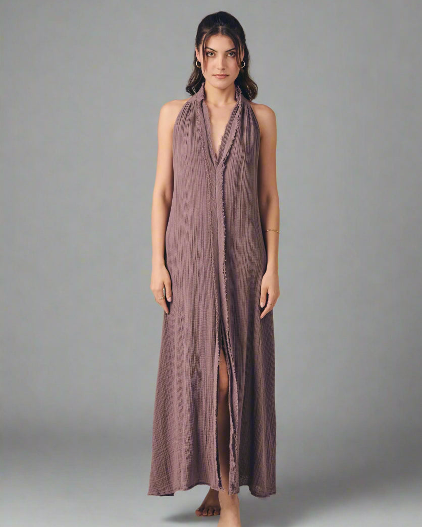 Meryem Dress: sleeveless black dress with square neckline, fitted bodice, and flared midi skirt