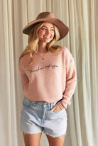 SUNSHINE AND COFFEE Graphic Sweatshirt: relaxed fit, cream color, crew neckline, long sleeves, ribbed hem and cuffs