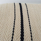 Sophie 100% Cotton Turkish Throw Blanket: rectangular beige blanket with fringed edges and woven texture