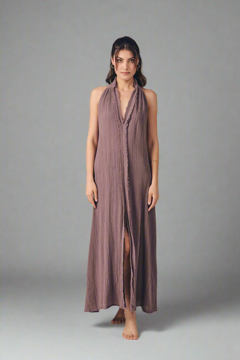 Meryem Dress: sleeveless black dress with square neckline, fitted bodice, and flared midi skirt