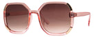 Chandelier - Sunglasses: rectangular black frames with dark lenses and slightly curved temples