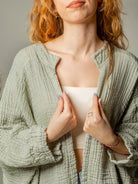 Hand painted moon kimono: loose fit, ankle-length with wide sleeves and V-neckline, purple tones