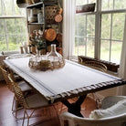Zebrine 100% Cotton Turkish Hand and Bath Towel: rectangular ivory towel with black zebra stripe pattern, fringed edges