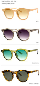Low Key - Sunglasses: square-shaped frames in tortoiseshell with dark lenses and thin arms