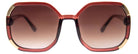 Chandelier - Sunglasses: round black lenses with thin gold metal frame and double bridge
