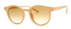 Low Key - Sunglasses: round frame with tortoiseshell pattern and thin metal temples